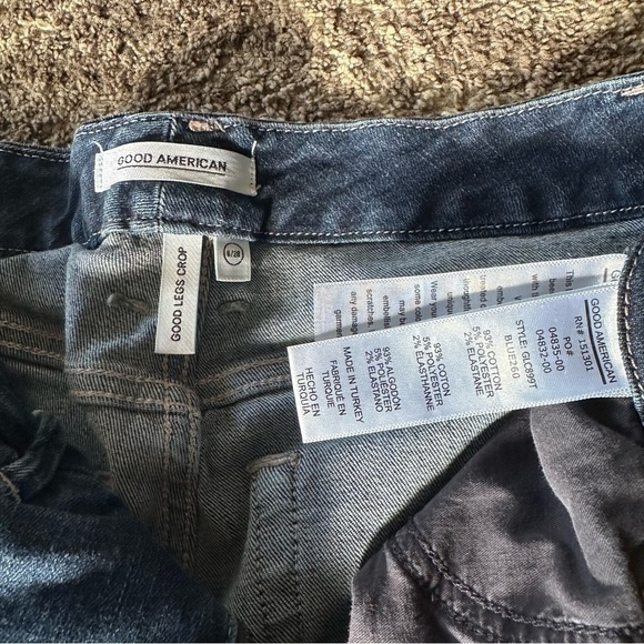 Good American Good Legs Crop Skinny Jeans Blue 6/28 - Picture 5 of 11